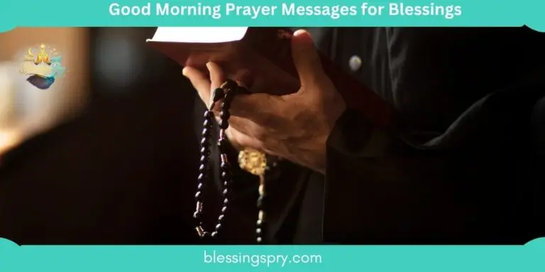Good Morning Prayer Messages for Blessings