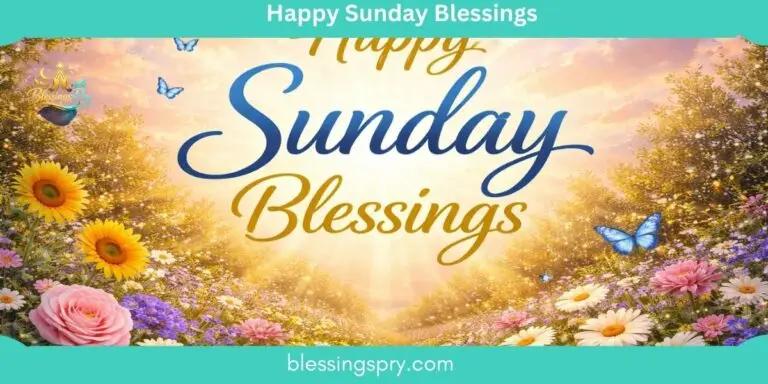 Happy Sunday Blessings – Spread Peace, Joy, and Inspiration