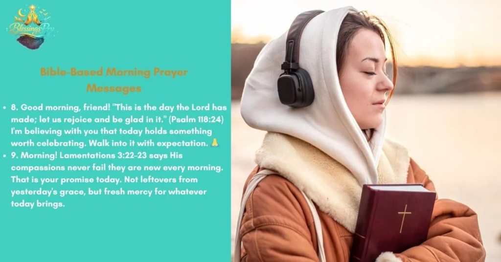 Bible-Based Morning Prayer Messages