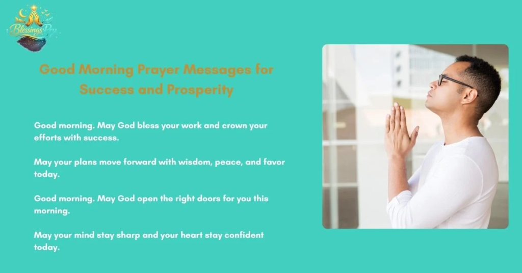 Good Morning Prayer Messages for Success and Prosperity